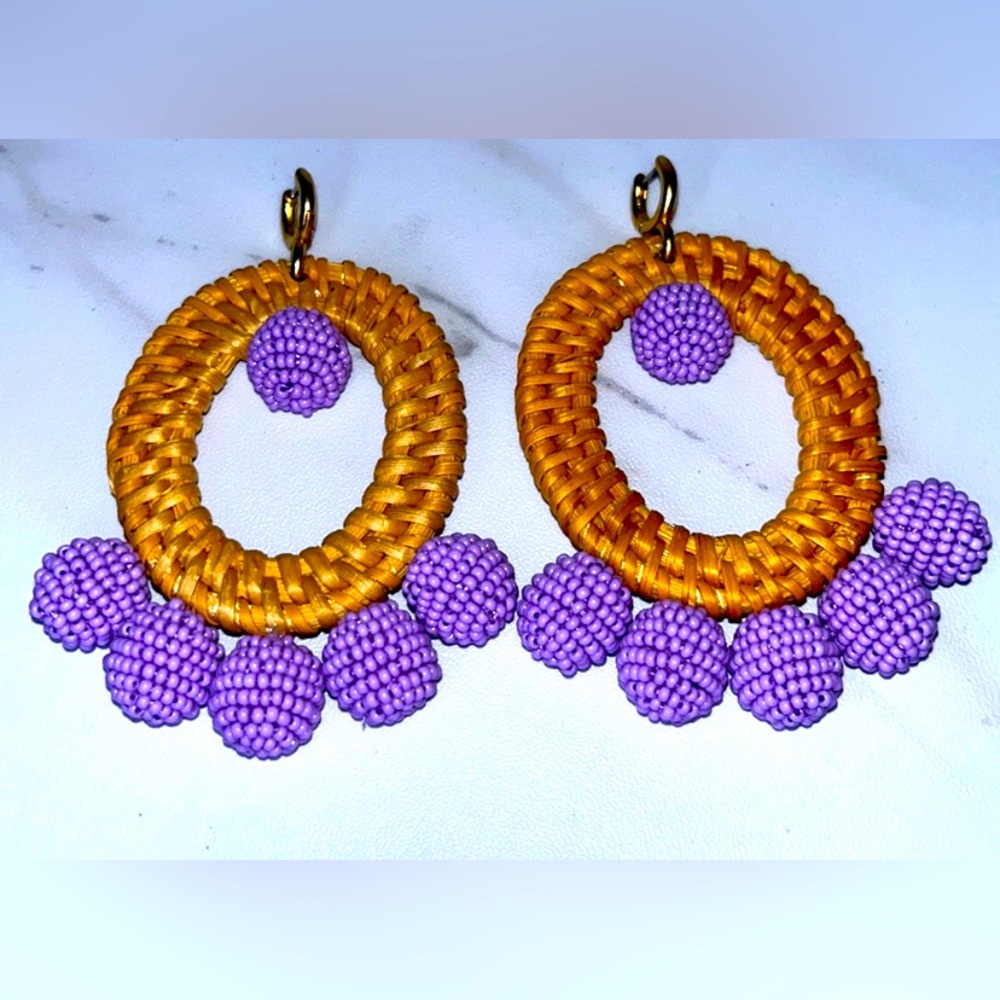 Sachin & Babi Woven Drop Earrings - in EUC 💜
